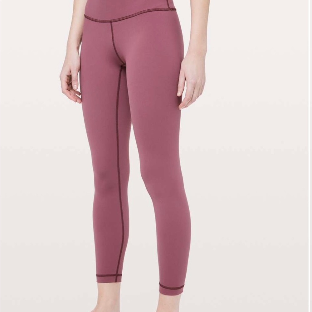 Lululemon - Wunder Under 25” Size 2 Misty Merlot